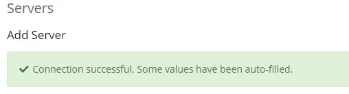 Success message confirming connection between WHMCS and SolusVM