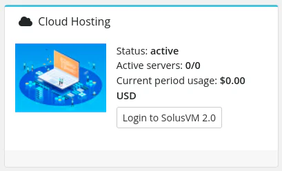 WHMCS dashboard showing enrolled status with login button