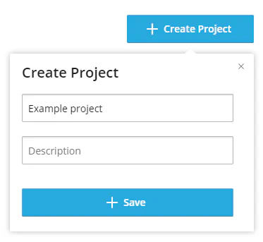 Create Project dialog