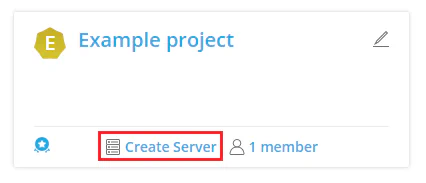 Create Server diaglog
